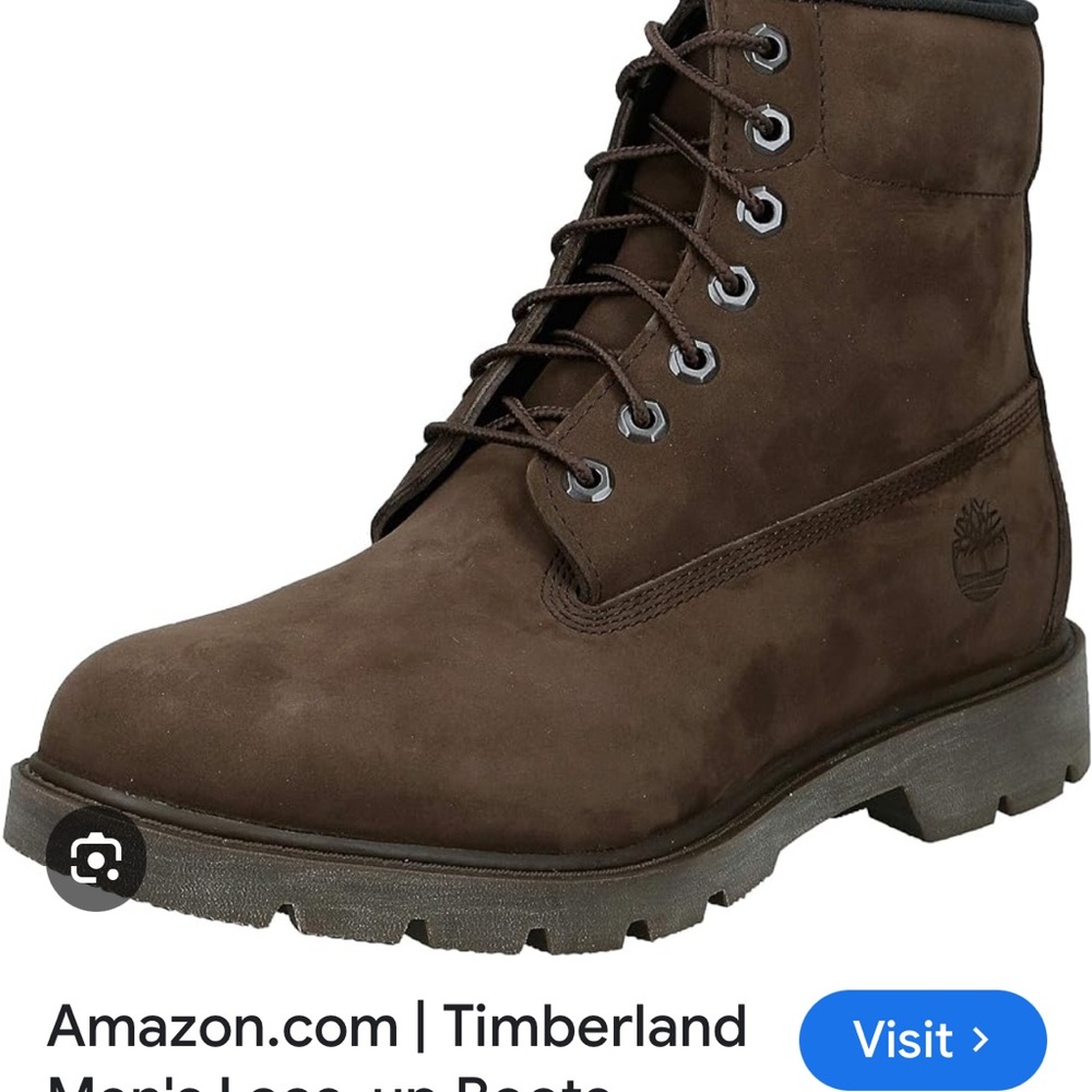 Men’s timberland boots dark brown leather excellent used condition size 12